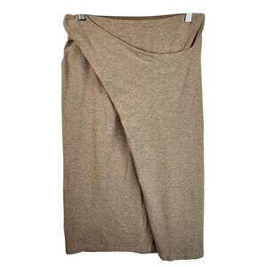 VINCE Heather Dove Oat Draped Pull-On Skirt
$225 Women’s Size M Tan